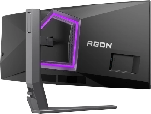 Agon Gaming-Monitor hinten mit RGB-Beleuchtung Agon Gaming-Monitor hinten mit RGB-Beleuchtung