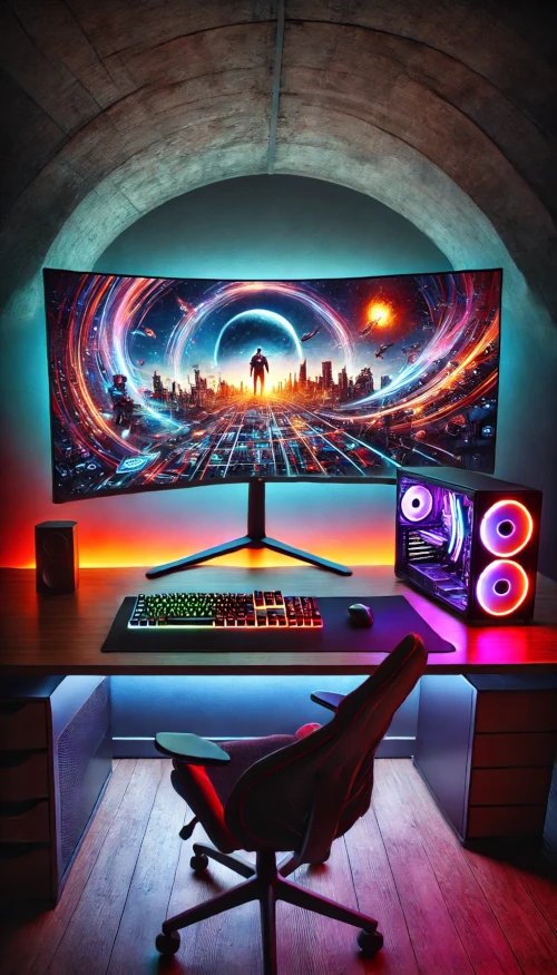Gaming-Monitor Setup Gaming-Monitor Setup