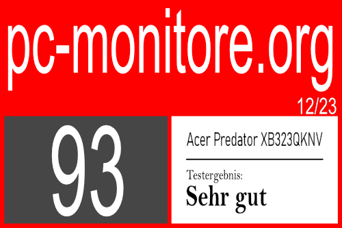 Testergebnis Acer Predator XB323QKNV